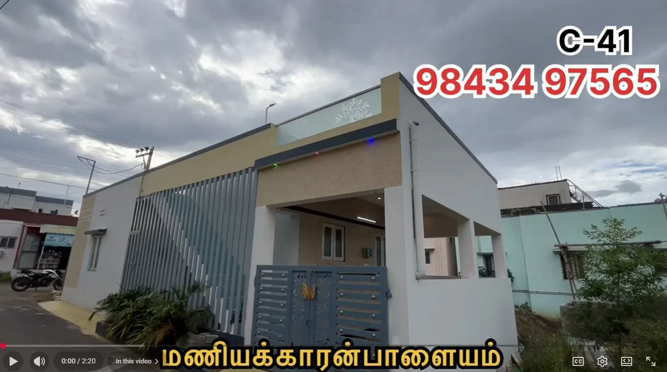 House Sales in Maniyakarampalayam Coimbatore